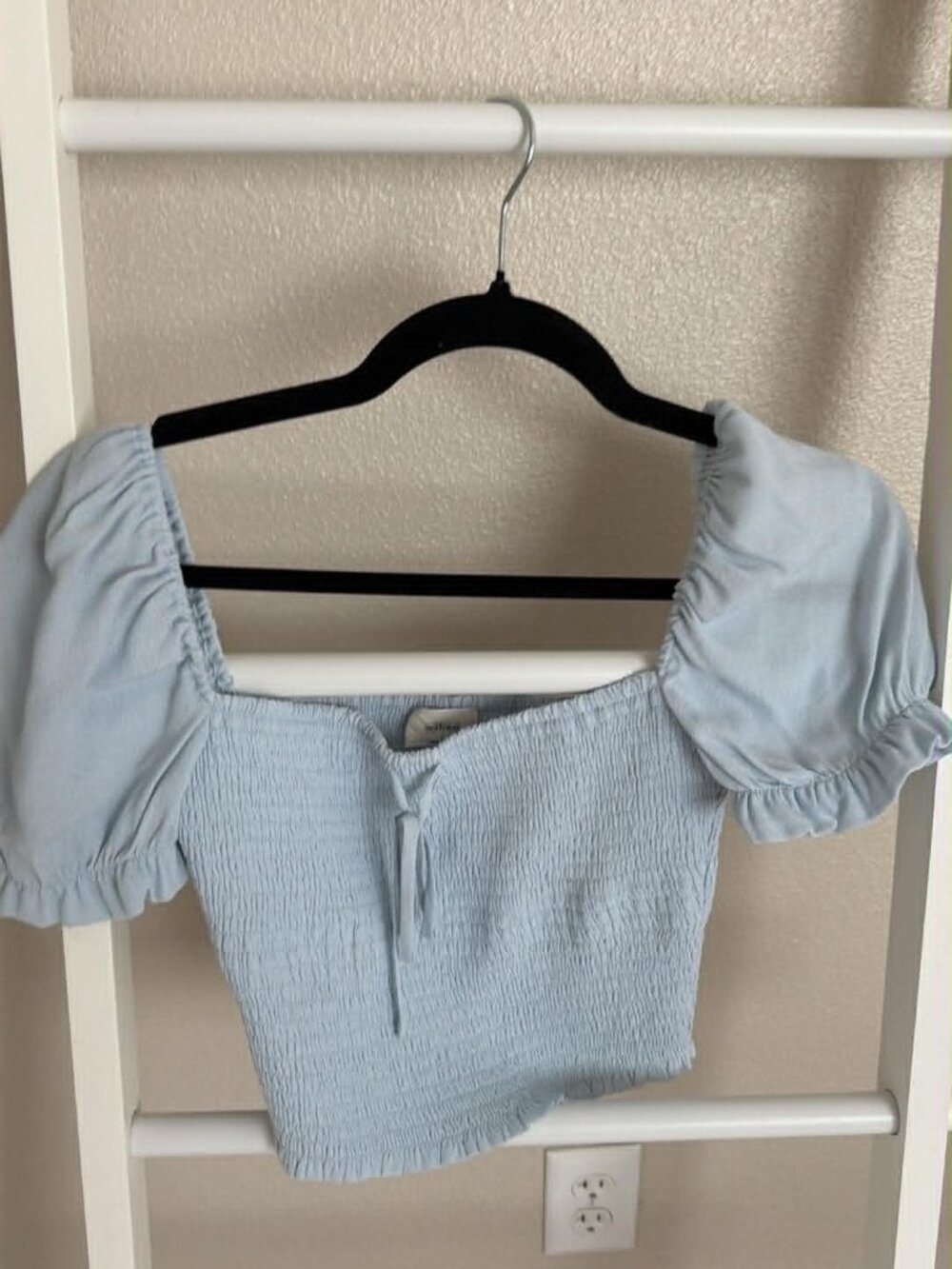 Wilfred Cropped Top Blue Women's Size S Excellent Condition